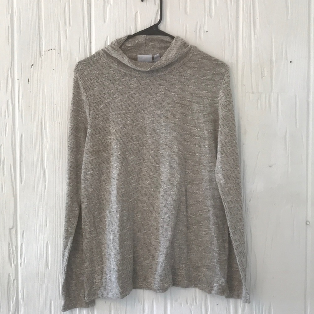 Grey long sleeve turtleneck